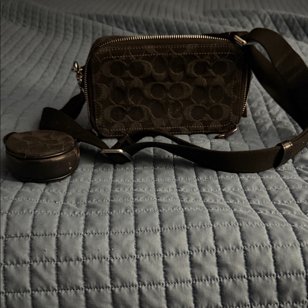 Coach cross body bag with card slots